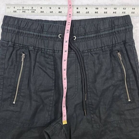 Athleta Size 4 Cabo Linen Jogger Black Casual Comfy Lounge see description - Picture 8 of 11